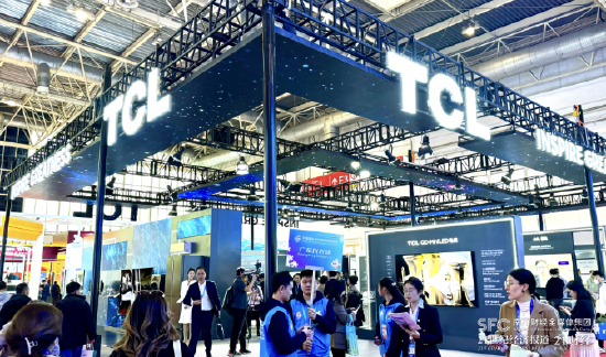 （图为首届链博会TCL展厅。郑康喜 摄）