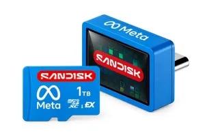 Sandisk 独家拿下 Meta VR Glasses 存储供应，1TB microSD 图已现身